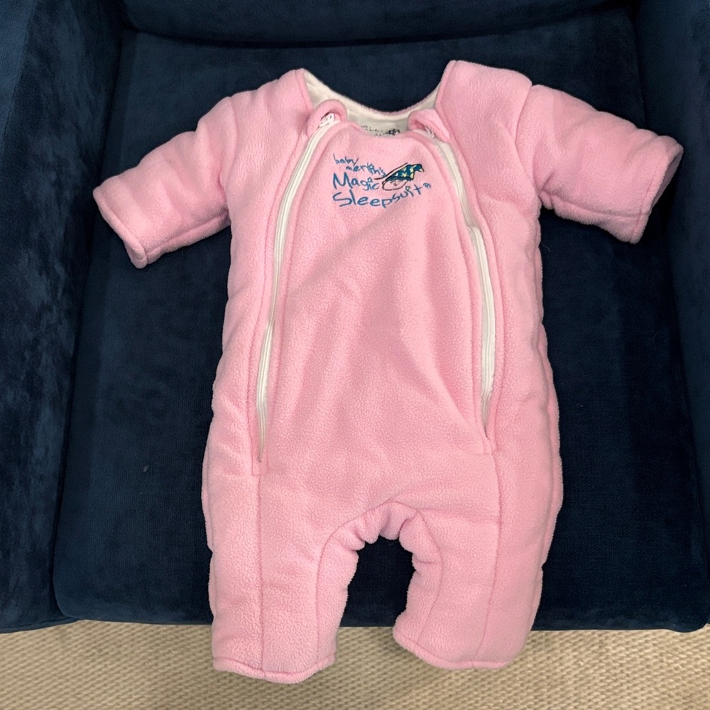 Baby Merlin Magic Sleep suit- Pink